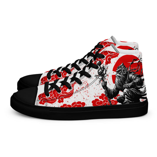 Sun Wukong high top canvas shoes