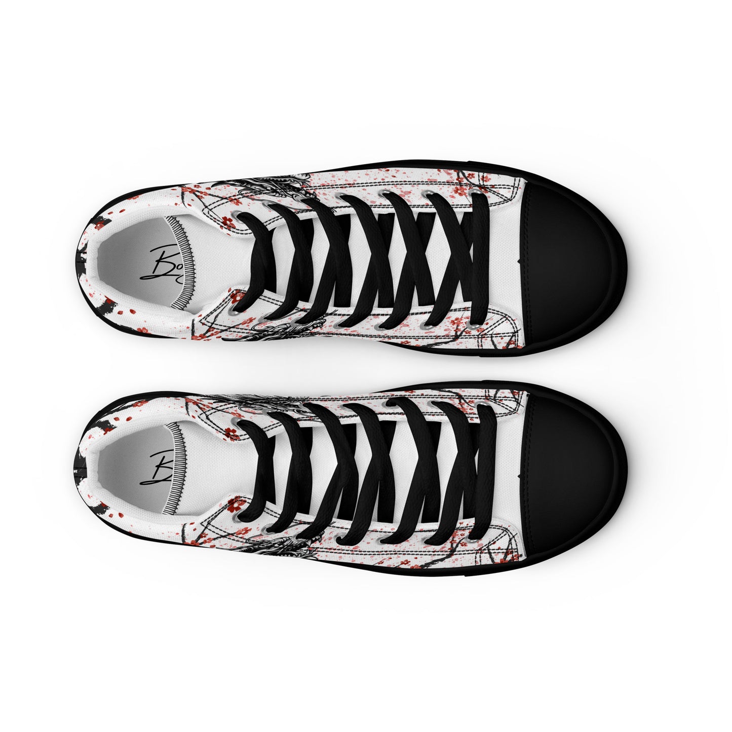 Dragon high top canvas shoes