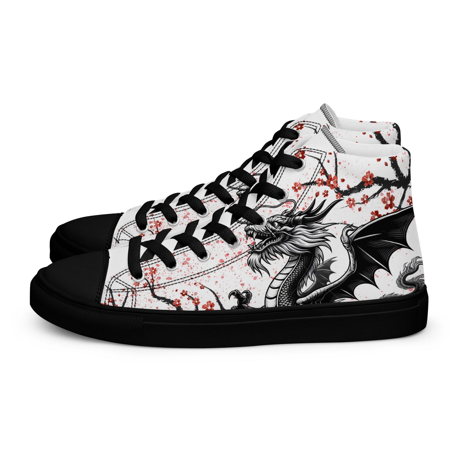 Dragon high top canvas shoes