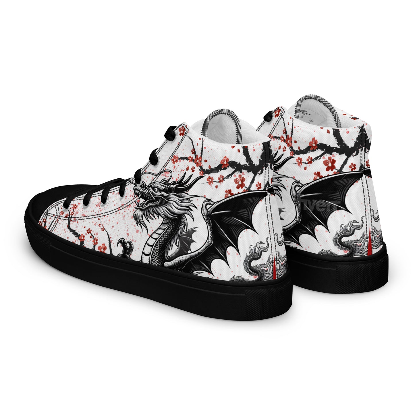 Dragon high top canvas shoes