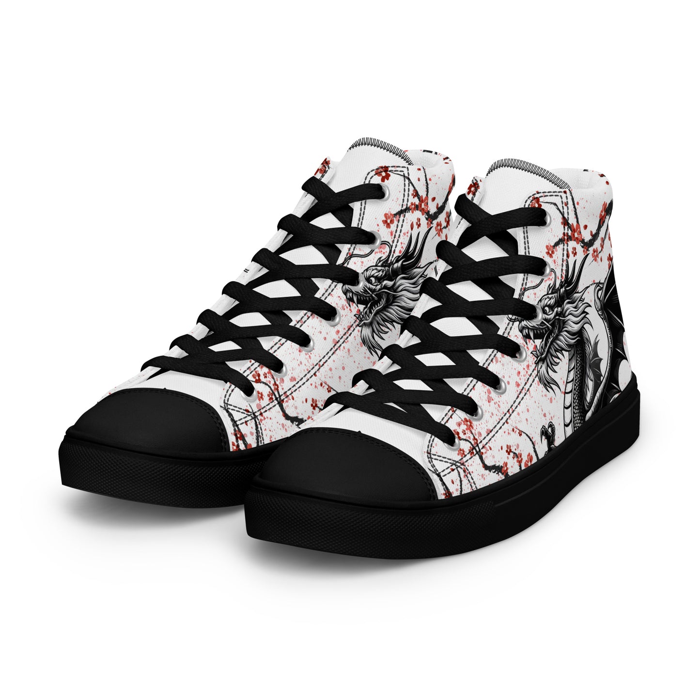Dragon high top canvas shoes