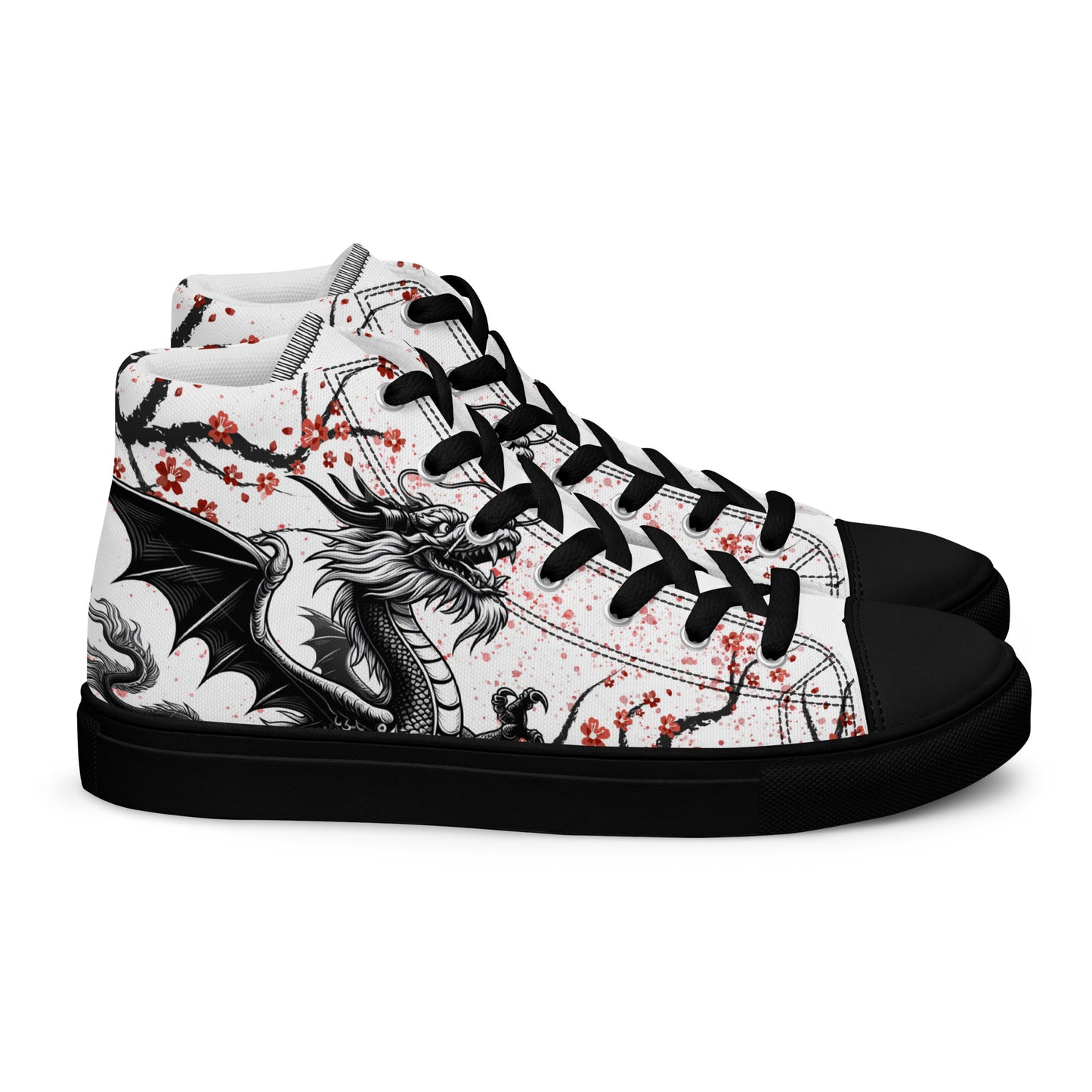 Dragon high top canvas shoes