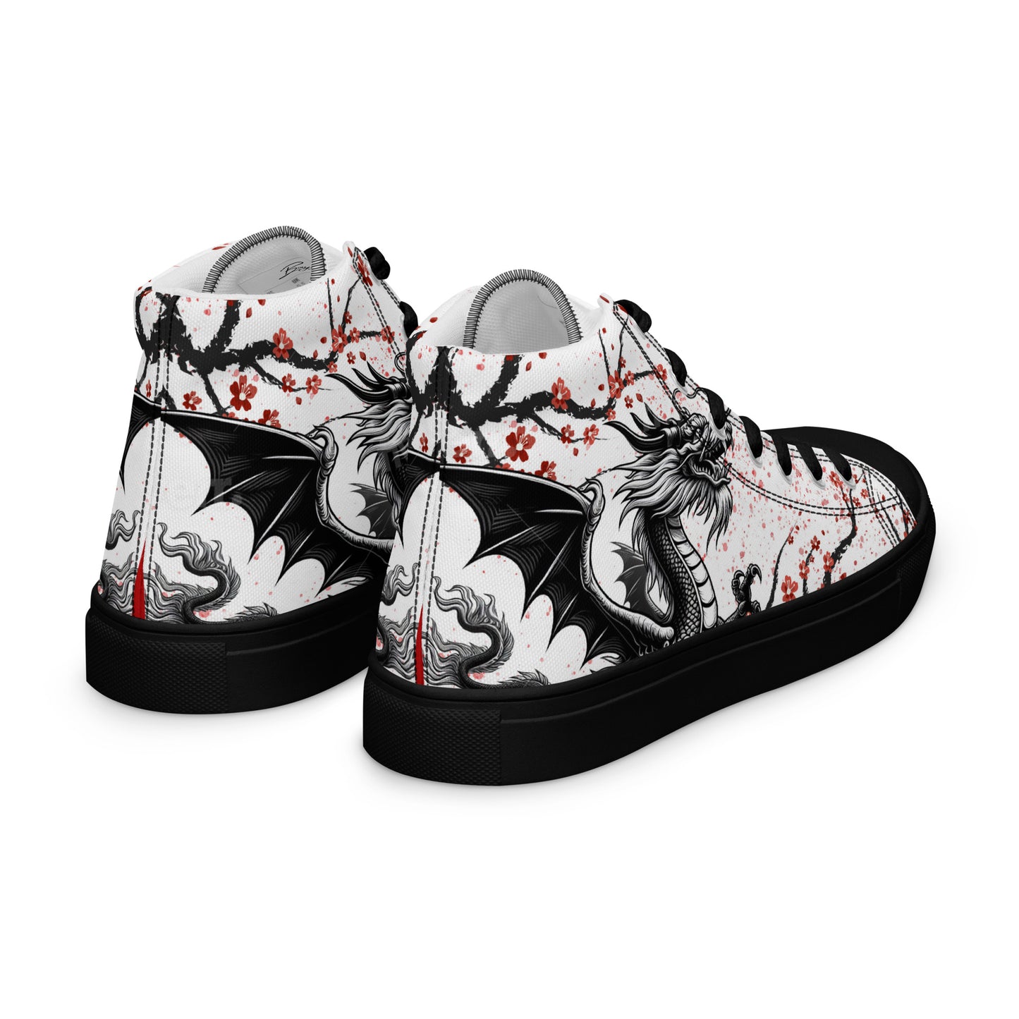 Dragon high top canvas shoes