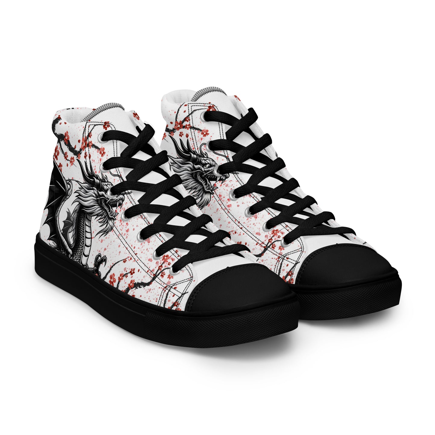 Dragon high top canvas shoes