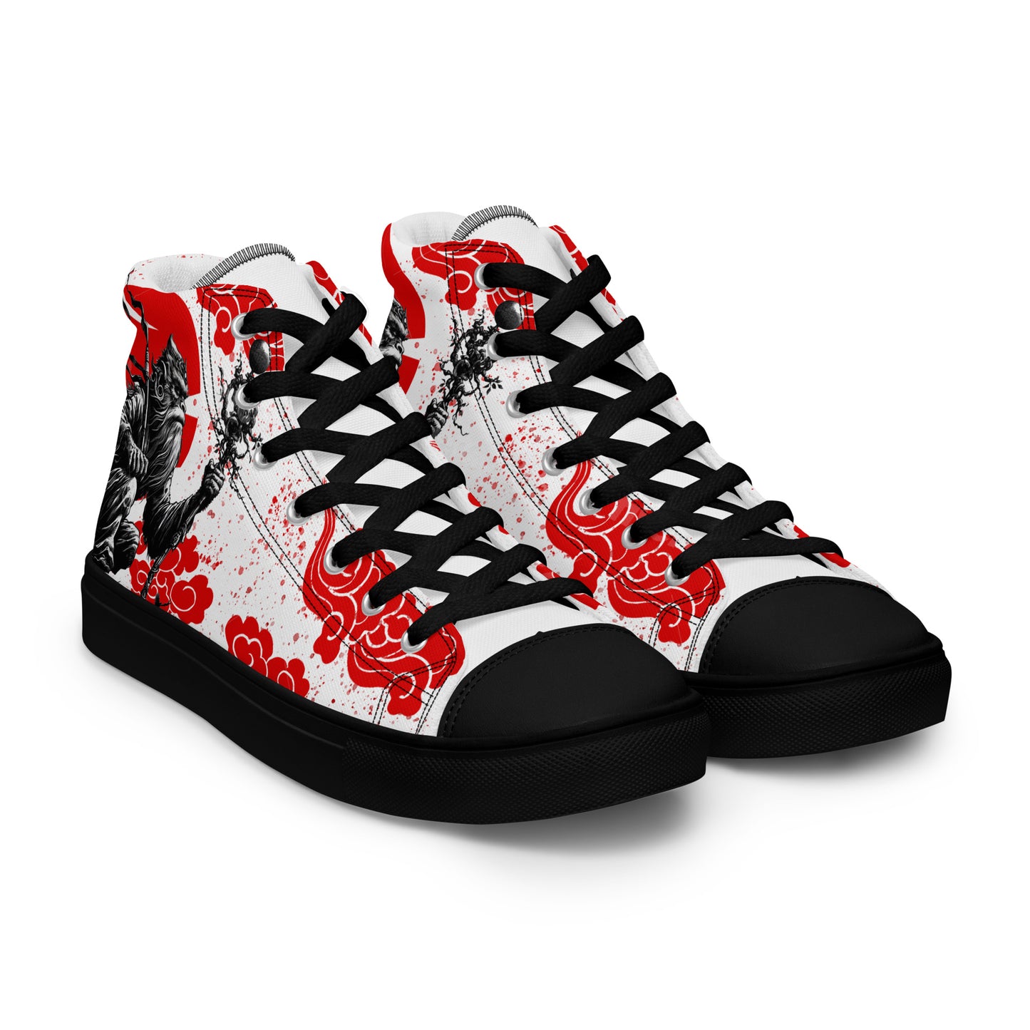 Sun Wukong high top canvas shoes