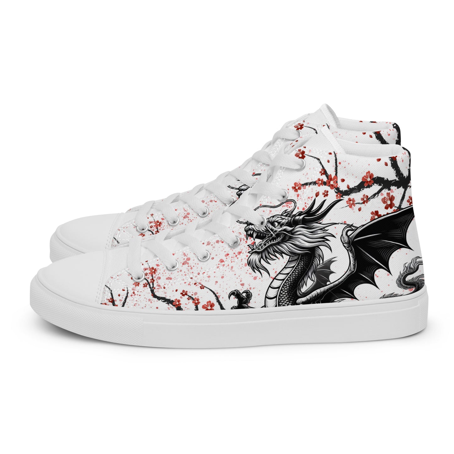 Dragon high top canvas shoes