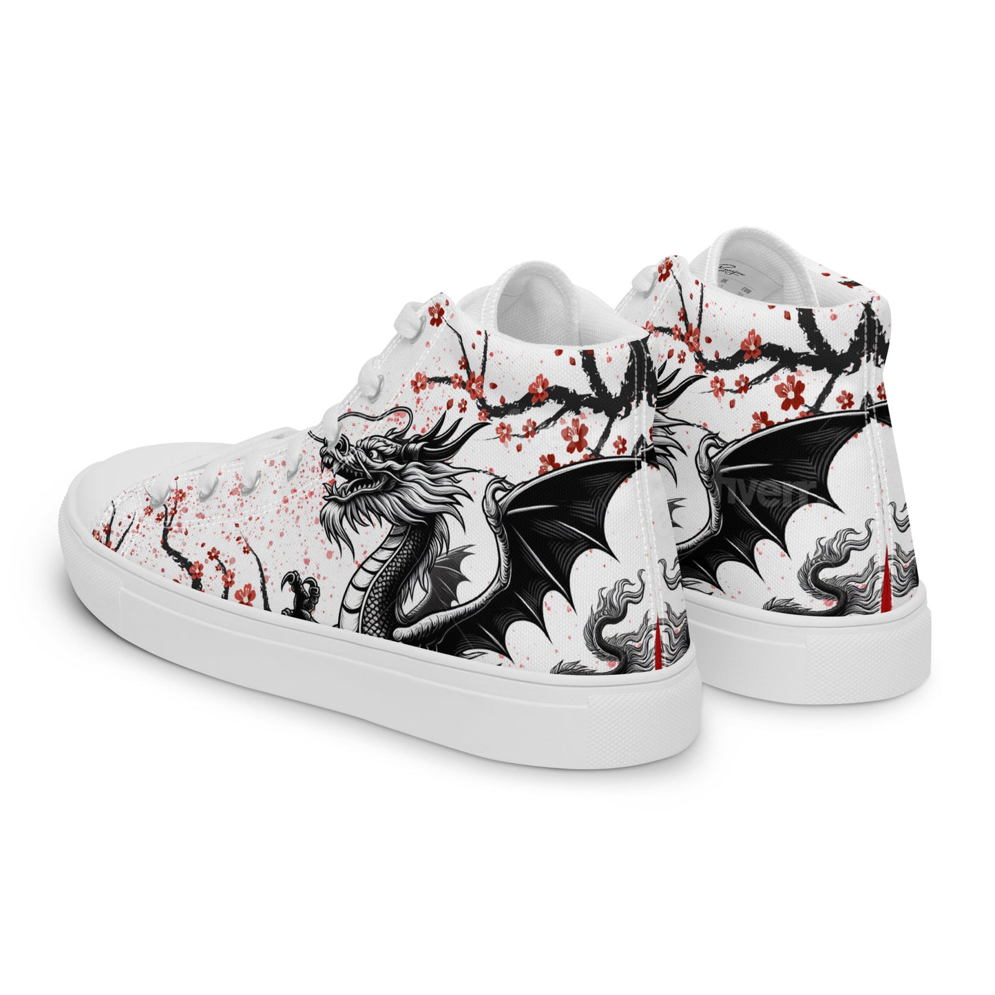 Dragon high top canvas shoes