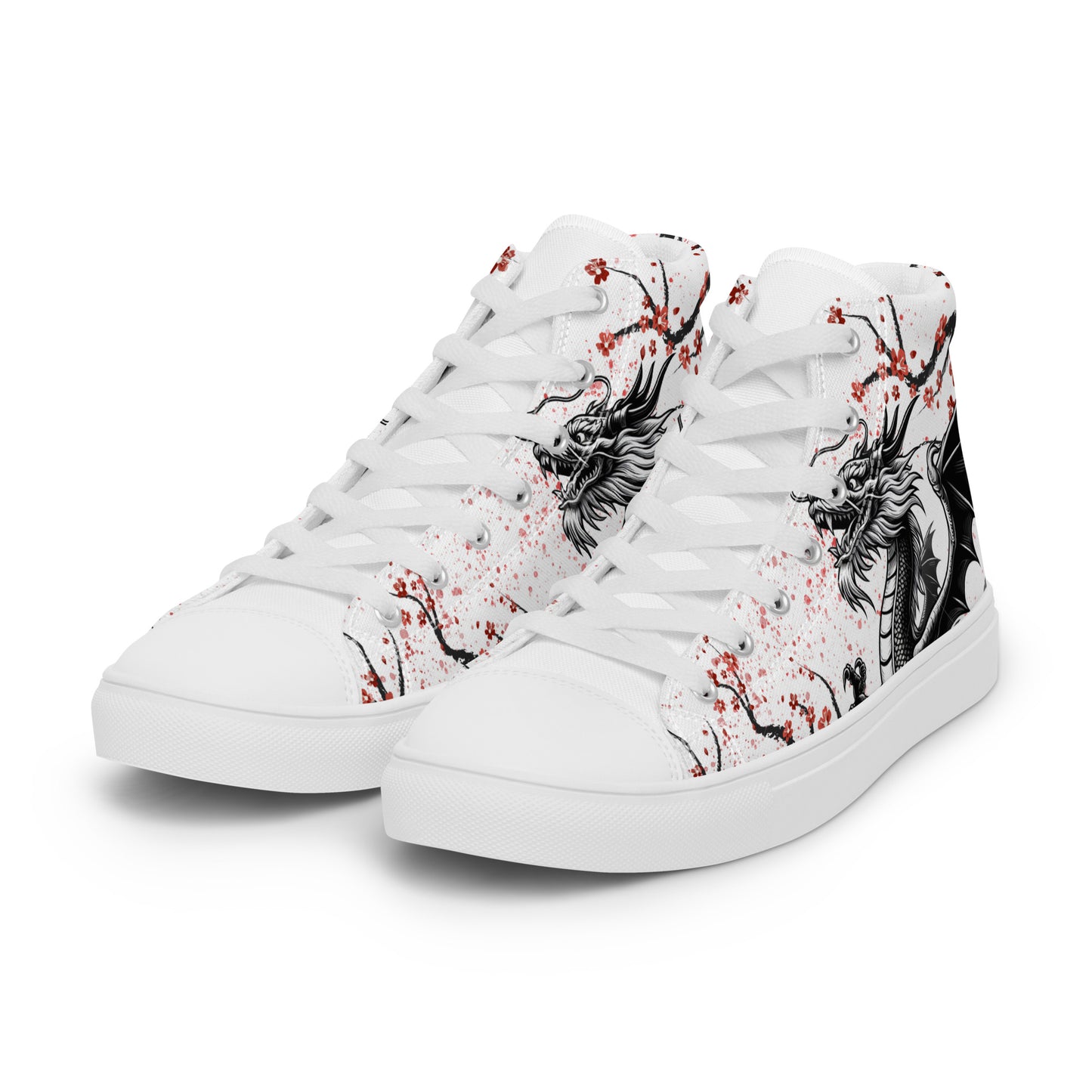 Dragon high top canvas shoes