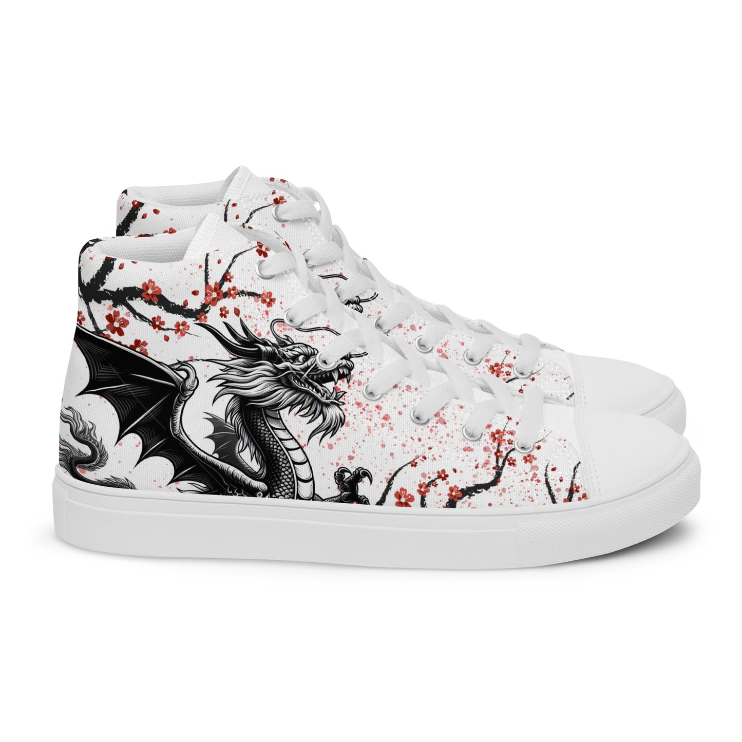 Dragon high top canvas shoes