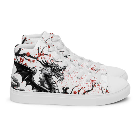 Dragon high top canvas shoes