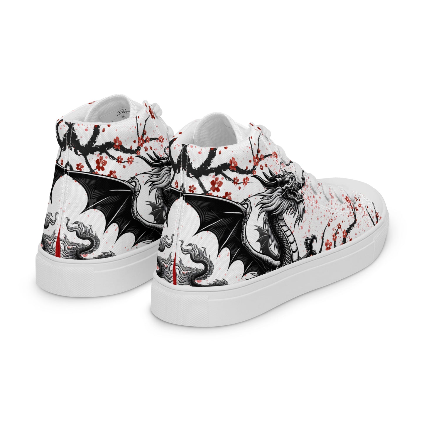 Dragon high top canvas shoes