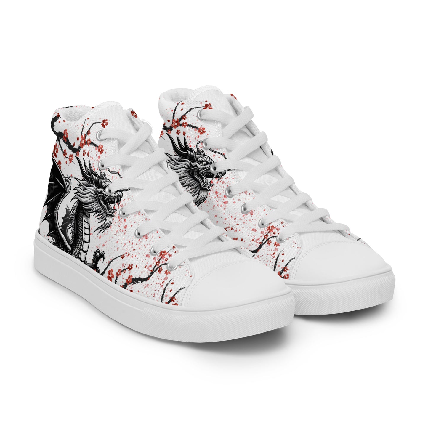 Dragon high top canvas shoes