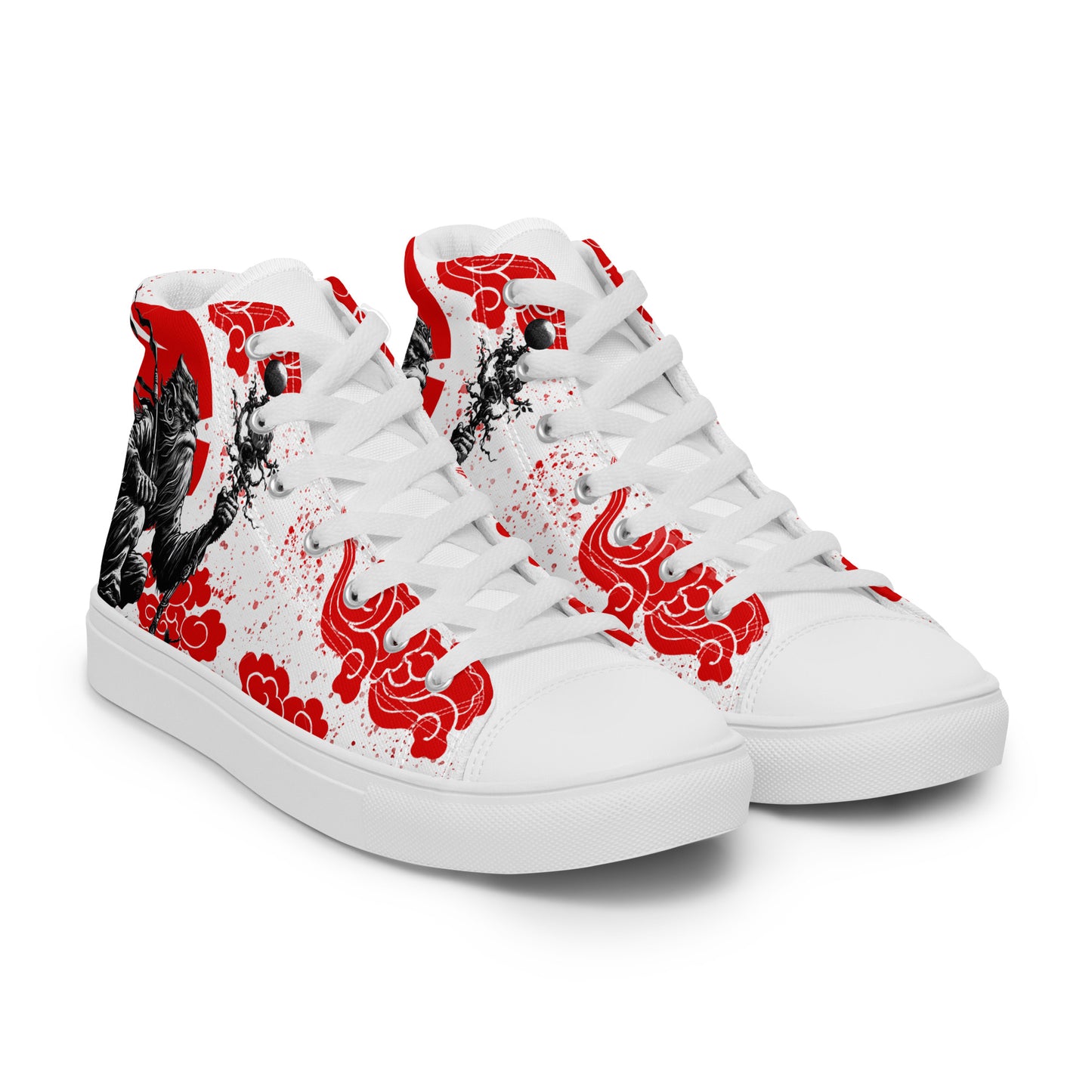 Sun Wukong high top canvas shoes